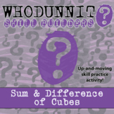 Sum & Difference of Cubes Whodunnit Activity - Printable &