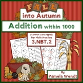 Sum Leaves - Fall Theme CCSS Addition within 1000 Activity