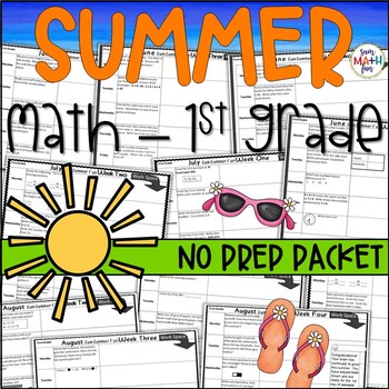 summer packet math activities for first graders going into second