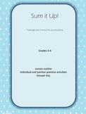 Sum it Up! Introduction to Summarizing