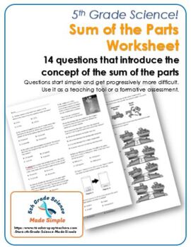 Preview of Sum of the Parts Worksheet