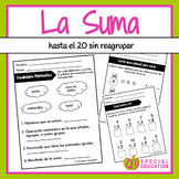 Suma hasta 20 - Sumar - Addition  in Spanish