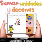 Sumar unidades y decenas Números al 99  DIGITAL