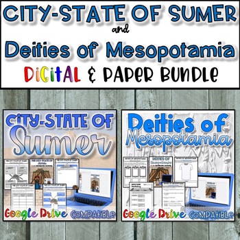 Preview of Sumer City State & Deities of Mesopotamia Bundle - Print and Digital