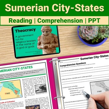 Preview of Sumer Ancient Mesopotamia City States Reading Comprehension Passages Activity