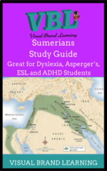 Preview of Sumerians / ESL / BI-LINGUAL / Visual Study Guides with Mesopotami Map