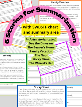 Preview of Summarization Stories (6 Stories with SWBSTF chart)