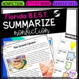 Summarize Nonfiction - 4th & 5th Florida BEST Standards - 