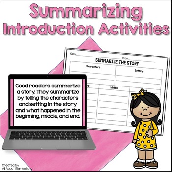 Preview of Summarizing Minilessons and Graphic Organizers