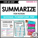 Summarizing Activities and Passages- Writing a summary | Digital and Printable