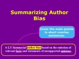 Summarizing Author Bias