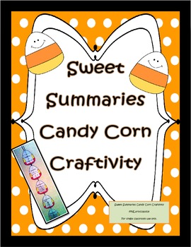 Preview of Summarizing Craftivity for Fall with Sweet Summaries Candy Corn Garland