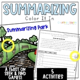 Summarizing Fiction Worksheets - Color It In