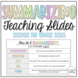 Summarizing Google Teaching Slides | Distance Learning