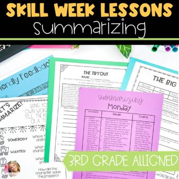 Preview of Summarizing Lesson Plans with Activities
