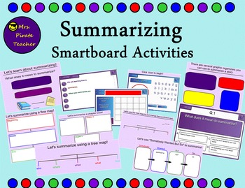 Preview of Summarizing Lessons and Activities (Smartboard)