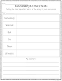 Summarizing Literary Texts *FREEBIE*