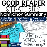 Summarizing Nonfiction Text | Summary Writing Task Cards A