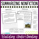 Summarizing Nonfiction - Passages and Activities to Summarize Informational Text