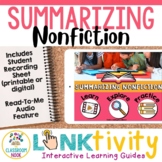 Summarizing Nonfiction LINKtivity® (Identify Important Par