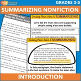 How to Write a Nonfiction Summary with Main Idea & Support