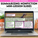 Summarizing Nonfiction Mini Lesson Slides