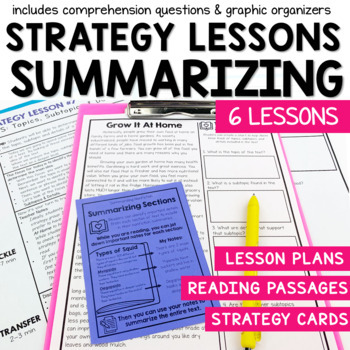 Preview of Summarizing Nonfiction Small Group Reading Activities: Lessons and Passages