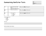 Summarizing Nonfiction Text