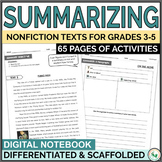 Summarizing Nonfiction Text Worksheets Graphic Organizers 