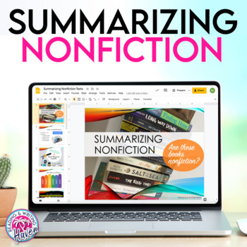 Preview of Summarizing Nonfiction & Informational Texts Scaffolded Unit | Digital and Print