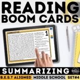 Summarizing Passages Task Cards Digital Boom Cards