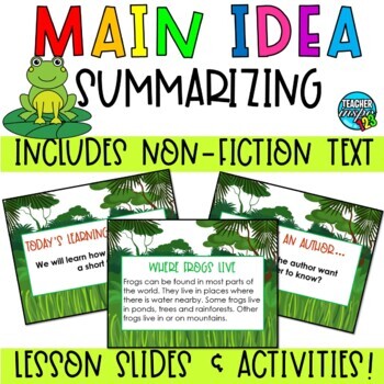 Preview of Main Idea and Supporting Details Passages - Nonfiction Print & Digital Resources