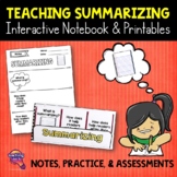 Summarizing Reading Strategy Unit: Notes Practice & Assessment