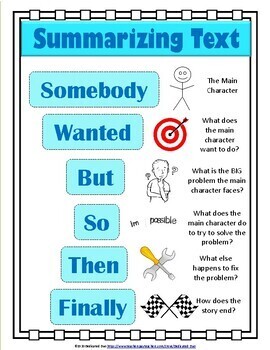 Summarizing - Somebody Wanted But So Then Finally - Differentiated Texts