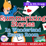 Summarize Stories & Identify Theme Wonderland Escape Room 