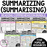 Summarizing (Summarising) - Reading Comprehension Bundle