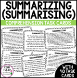 Summarizing (Summarising) - Task Cards