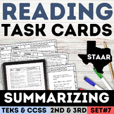 Summarizing Task Cards 2nd & 3rd Grade Summary Worksheet S