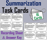 Summarizing Task Cards Activity