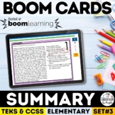 Summarizing Task Cards | Digital Boom Cards