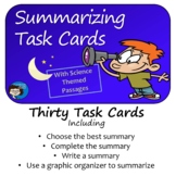 Summarizing Task Cards - Print and Easel Versions