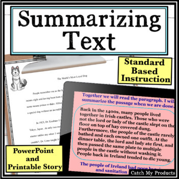Summarizing Nonfiction Text by Catch My Products | TpT