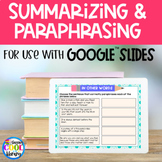 Summarizing and Paraphrasing Research Activities for Google Slides