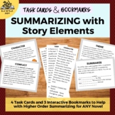 Summarizing with Story Elements: Task Cards & Bookmarks #o