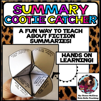 Preview of Summary Cootie Catcher