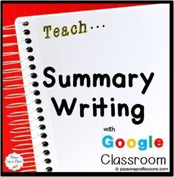 Preview of Summary Graphic Organizer Summarizing Nonfiction Text + Google Slides Templates