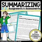 Summary Writing Assignments & Assessments: Paper & Digital
