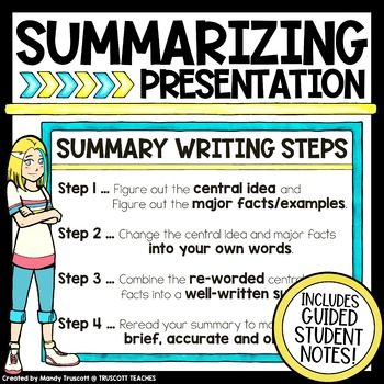 summary writing presentation