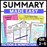 Summarizing Fiction Nonfiction Summary Template, Graphic O