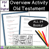 Each Old Testament Bible book Overview Summary Activity FU